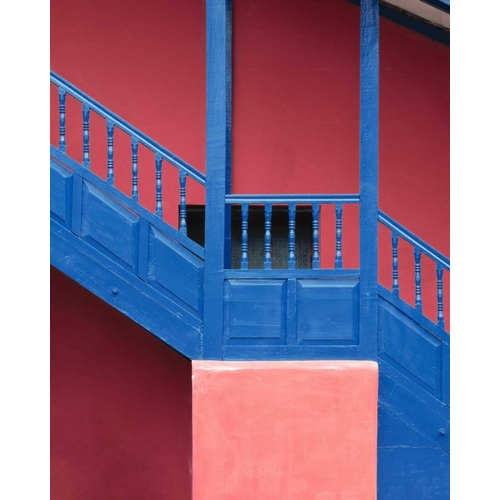 Peru, near Cusco Architectural detail of stairs